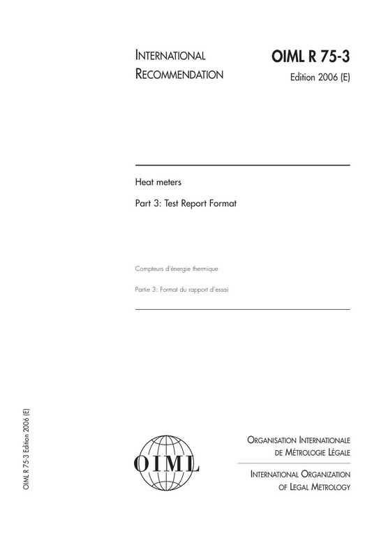 First page of R 75-3:2006