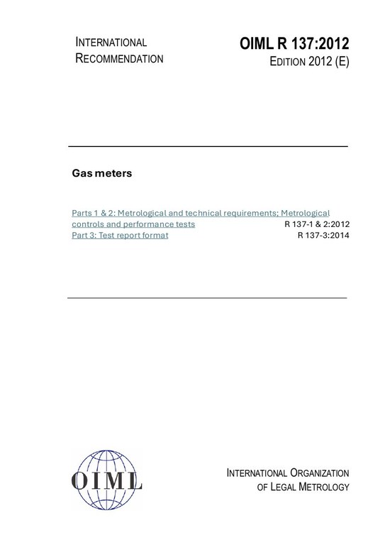First page of R 137:2012