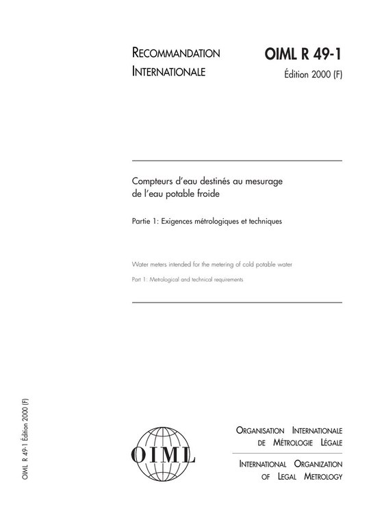 Première page de R 49-1:2000