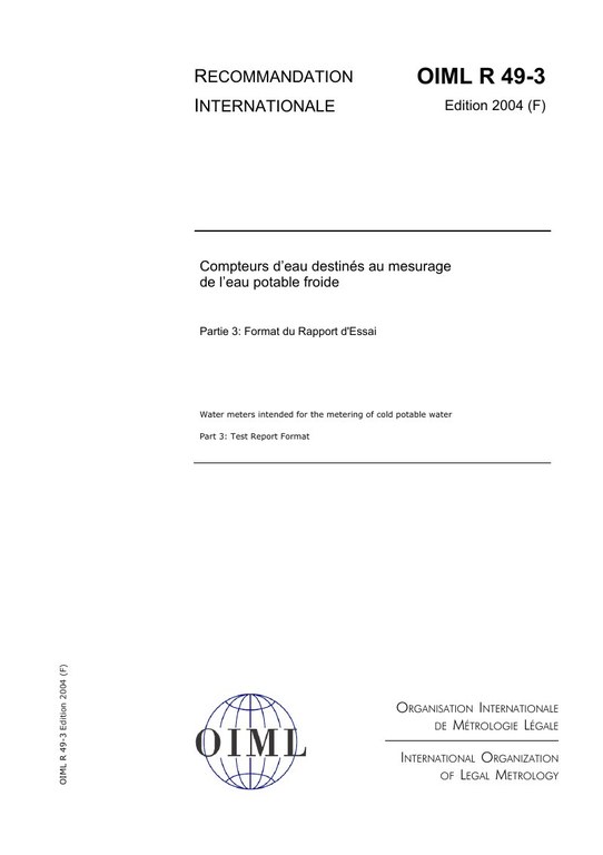 Première page de R 49-3:2004
