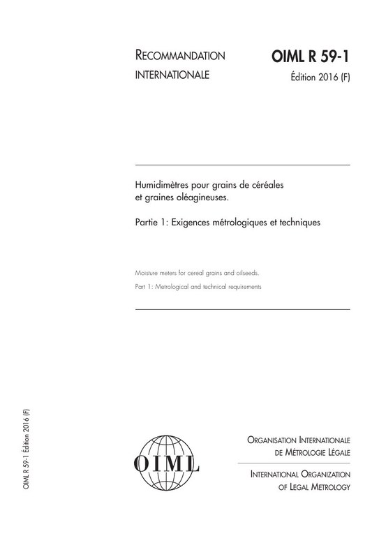 Première page de R 59-1:2016