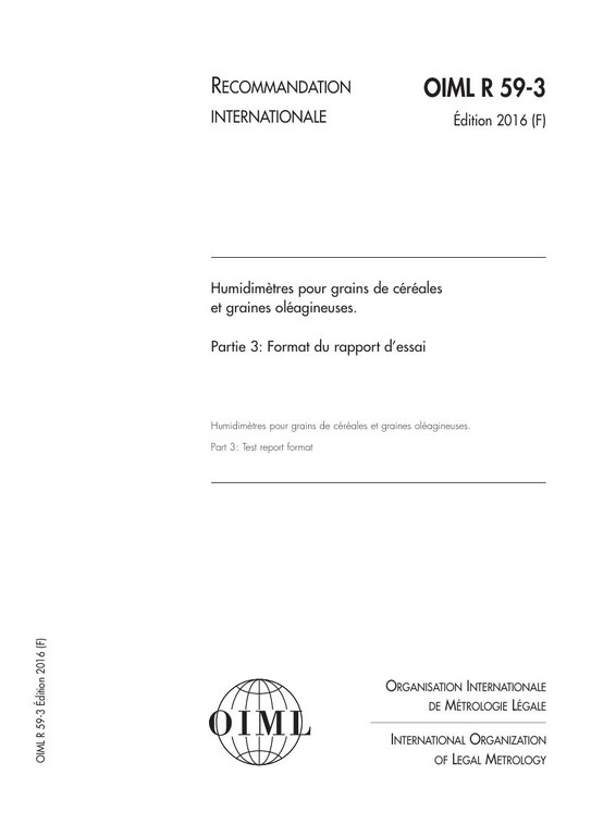 Première page de R 59-3:2016