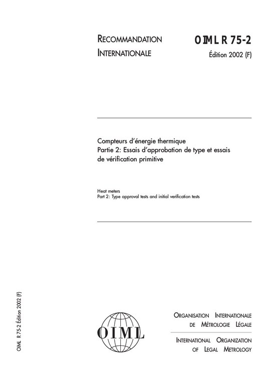 Première page de R 75-2:2002