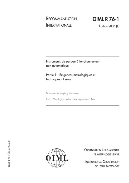 Première page de R 76-1:2006