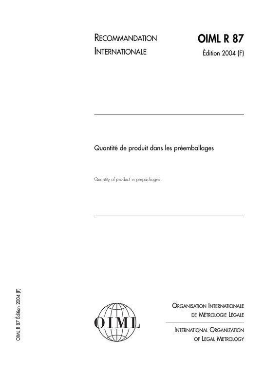 Première page de R 87:2004