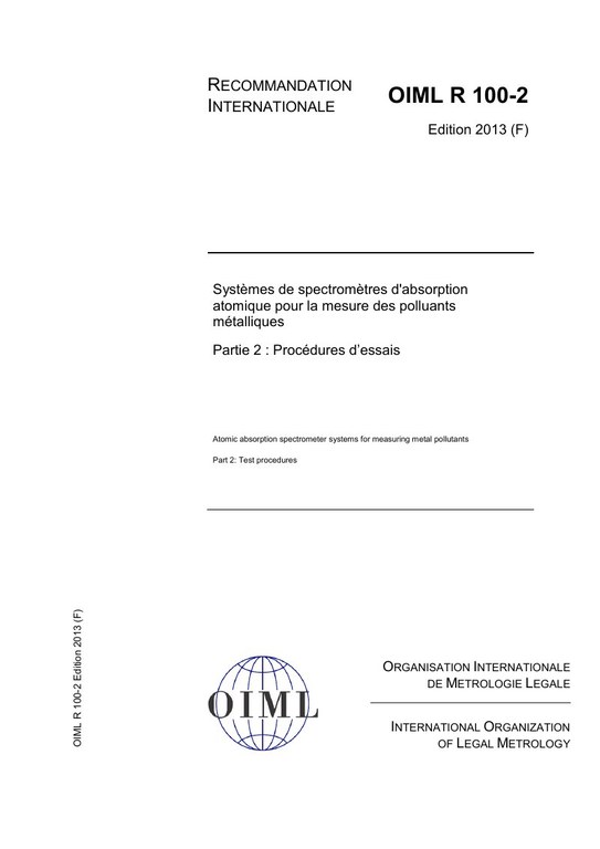 Première page de R 100-2:2013