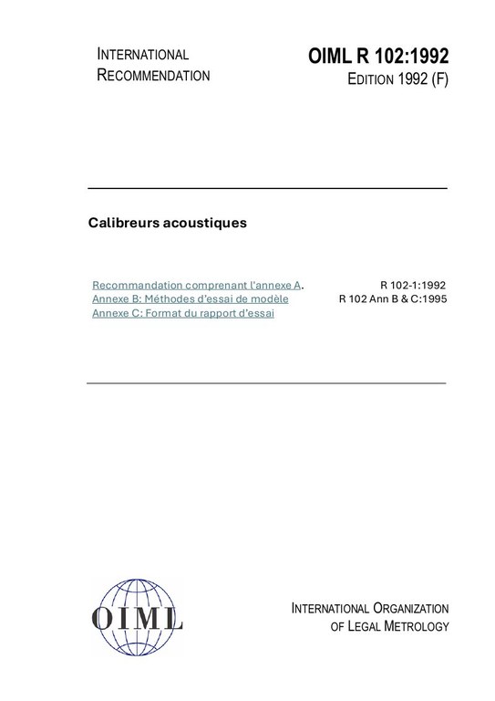 Première page de R 102:1992