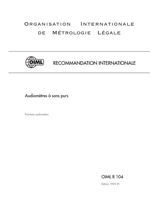 Première page de R 104:1993
