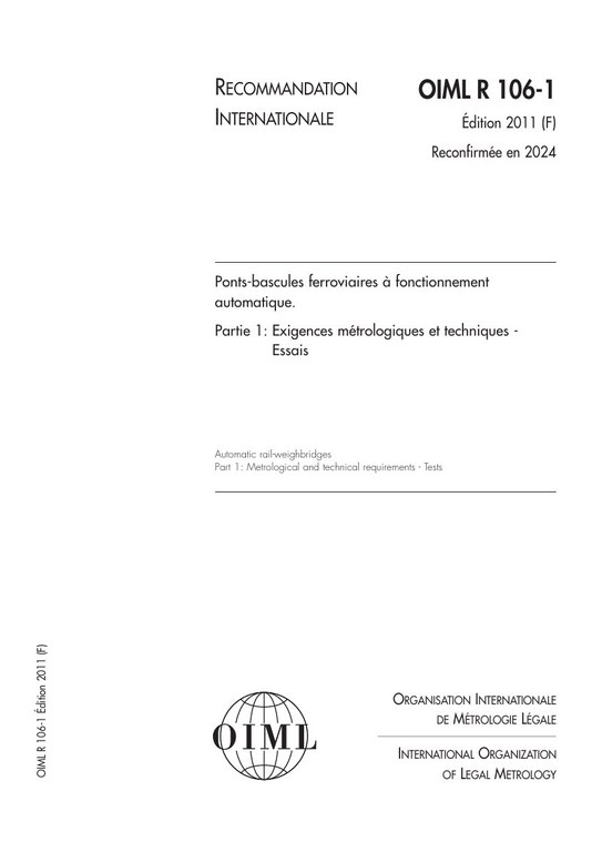 Première page de R 106-1:2011