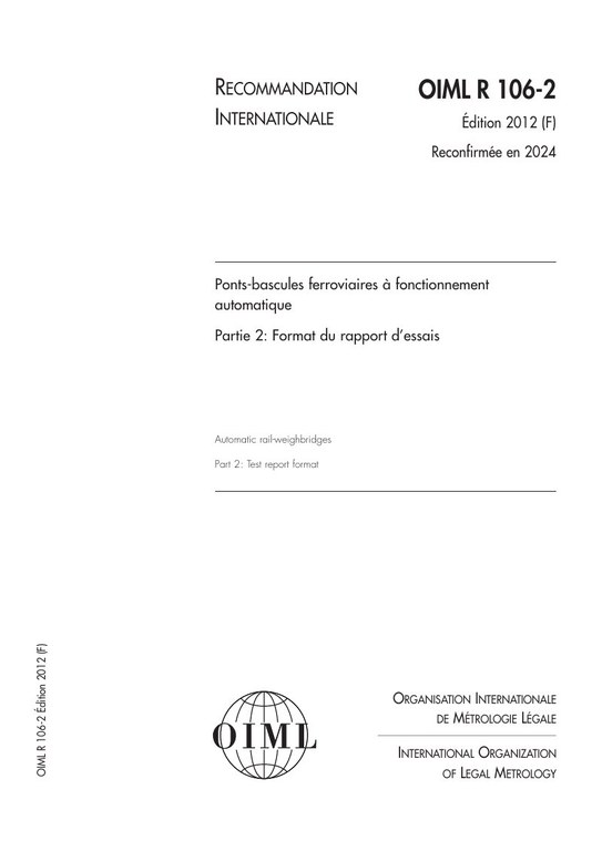 Première page de R 106-2:2012