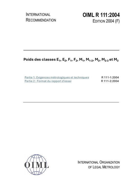 Première page de R 111:2004