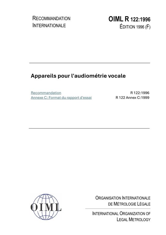 Première page de R 122:1996