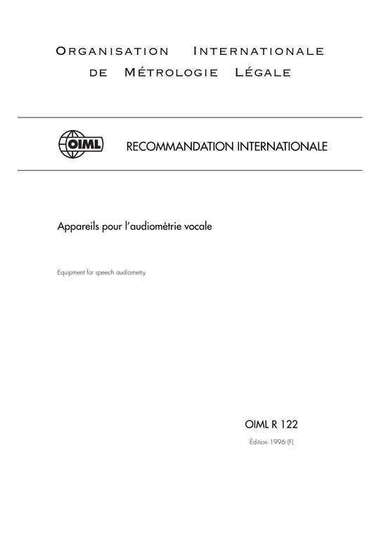 Première page de R 122:1996
