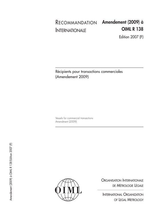 Première page de R 138:2007